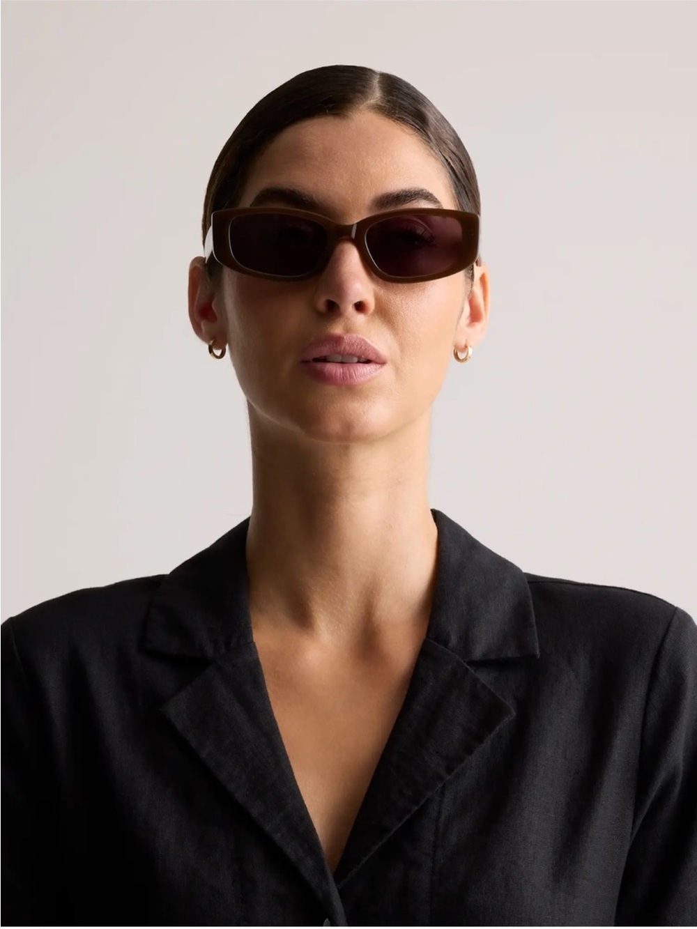 New! Quince Granada Polarized Acetate Sunglasses Espresso with Grey Lens